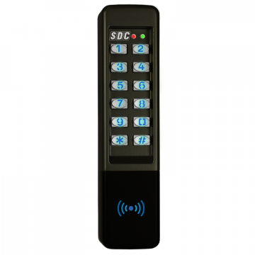 SDC 923PW Narrow Keypad, HID Prox Reader, Wiegand Output